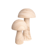 Wood Mushroom Decoration