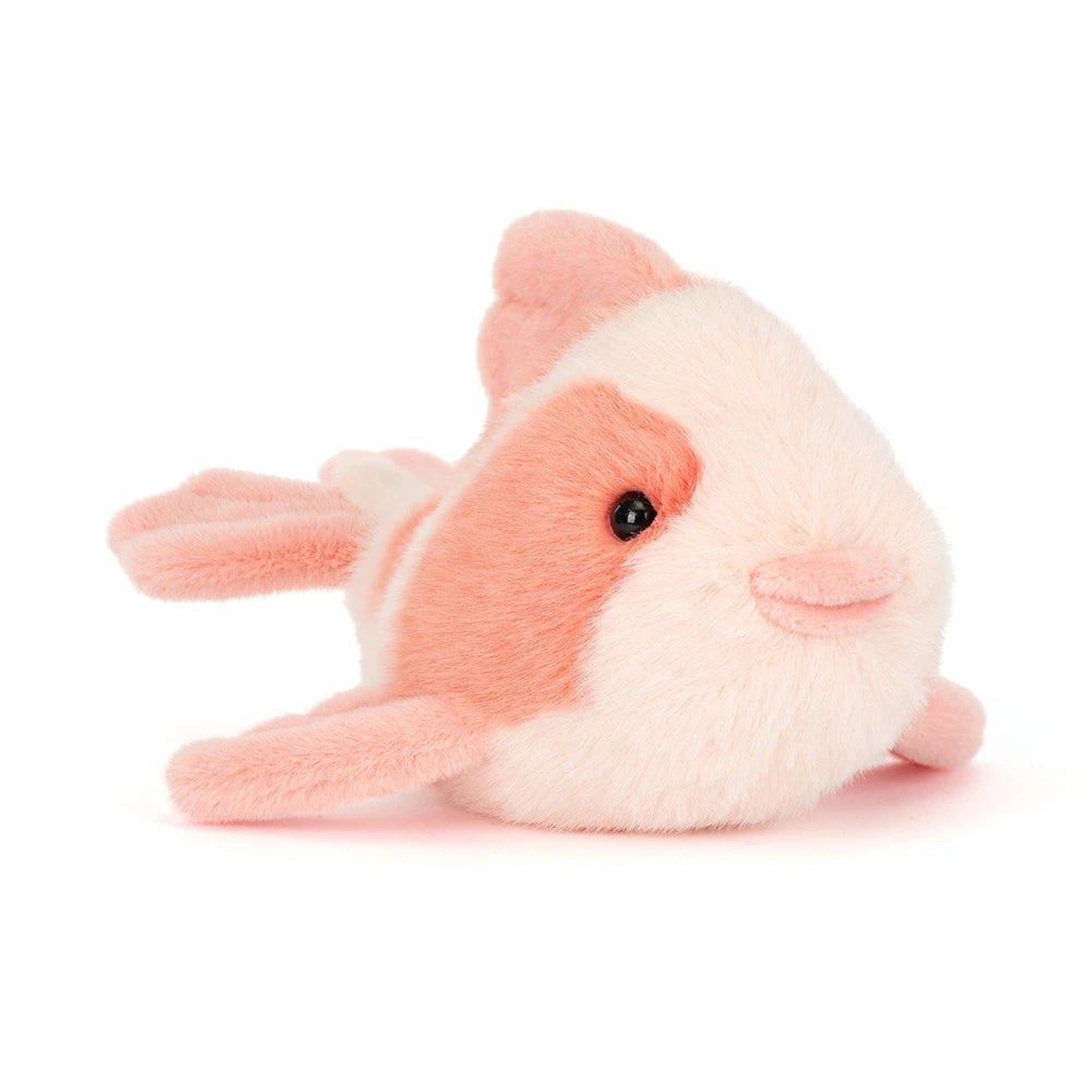 Jellycat Fancy Carp colourful koi-inspired plush fish with textured fins