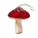 Glitter Mushroom Ornaments