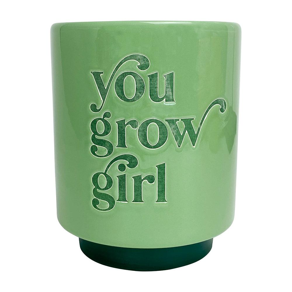 You Grow Girl Pot - Plant Homewares & Lifestyle