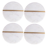Stone Coasters with Brass inset