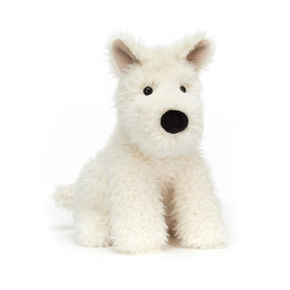 Jellycat Munro Scottie Dog cream fluffy plush Scottie Terrier soft toy