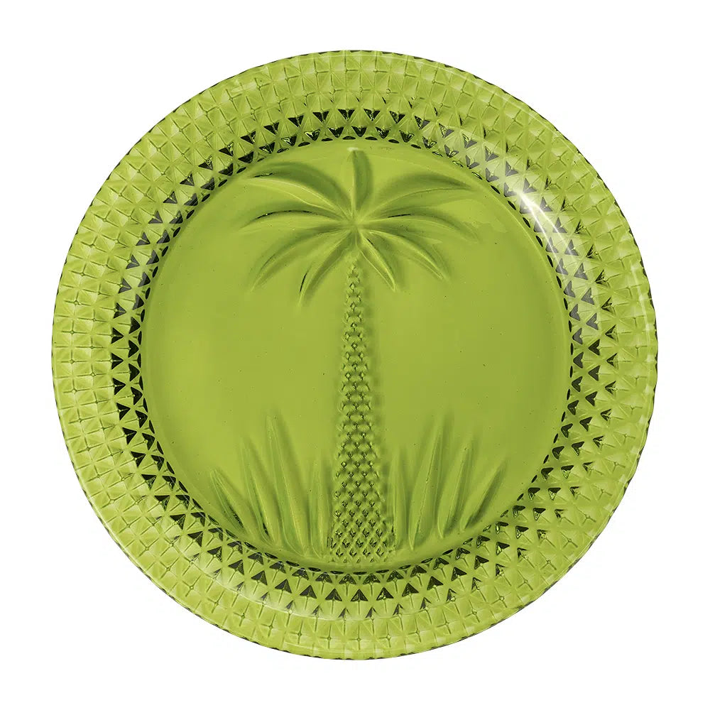 Palm Glass Plate