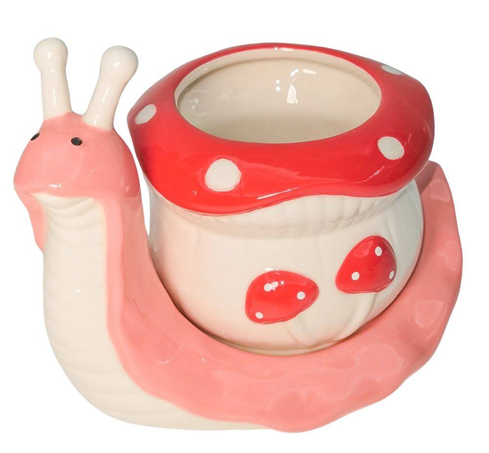 Snail &amp; Toadstool Planter
