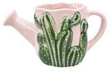Cactus Watering Can Planter Pink