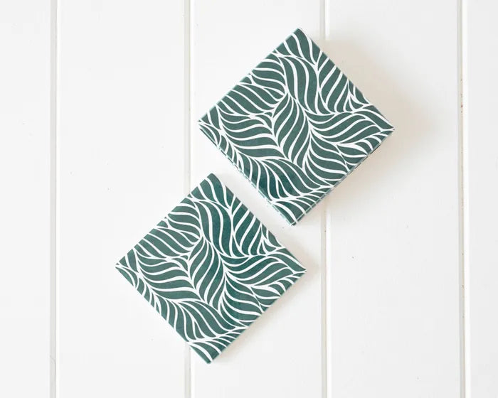Dark Green Leaf Coaster