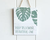 Keep Blooming Wall Plaque - Plant Homewares & Lifestyle