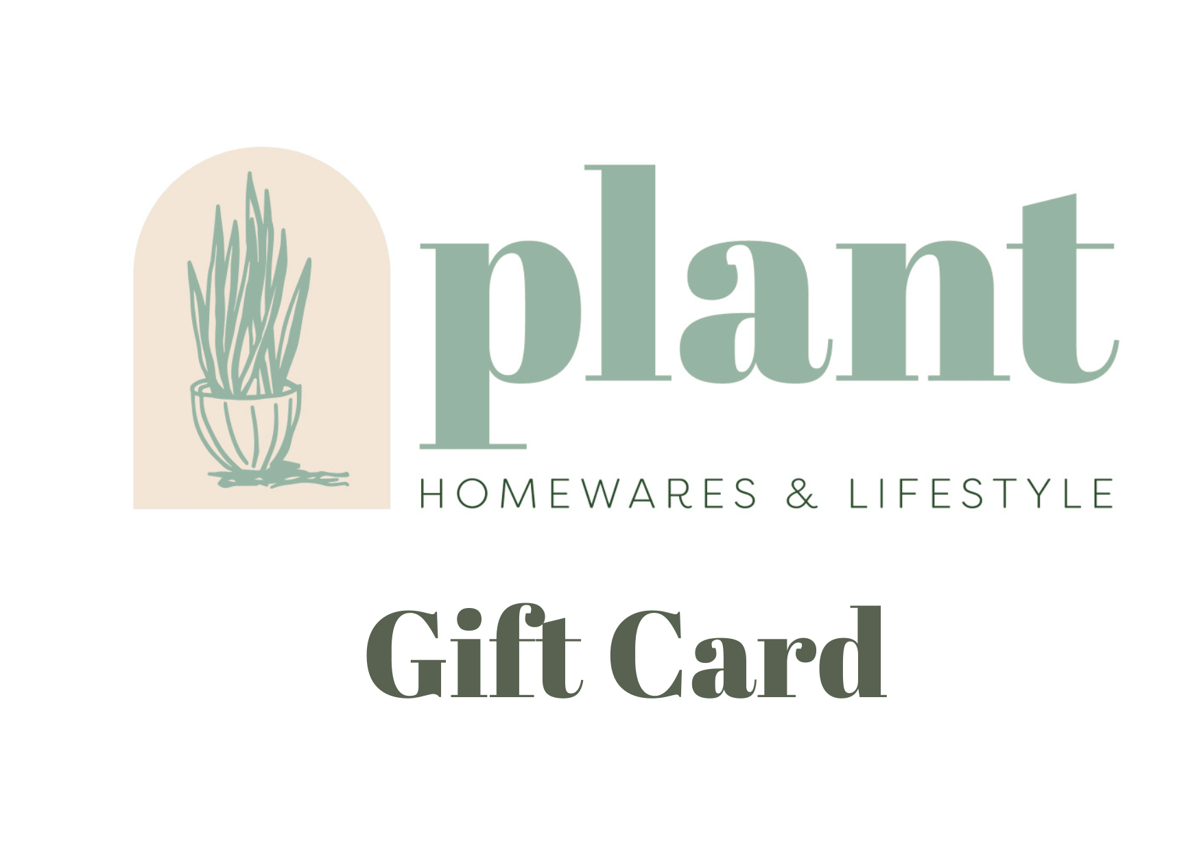 Plantastic Gift Card - Plant Homewares & Lifestyle