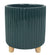 Ribbed Teal Planter with Legs - Plant Homewares & Lifestyle