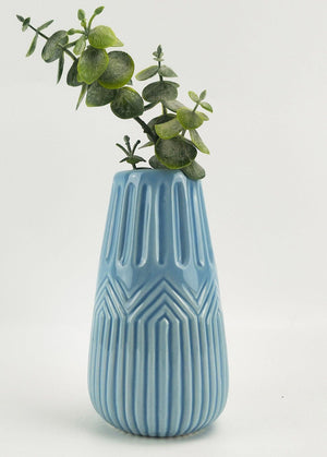 Dusty Blue Vase - Plant Homewares & Lifestyle